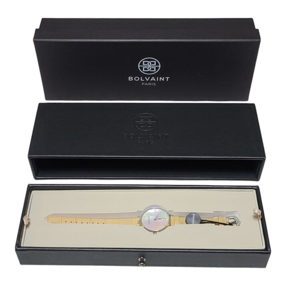 Bolvaint Paris Nu'utea Mother of Pearl Ladies' Watch - Ivorie Beige - New In Box